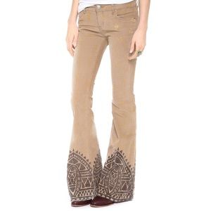Free People Flare Corduroy Pants - Size 24